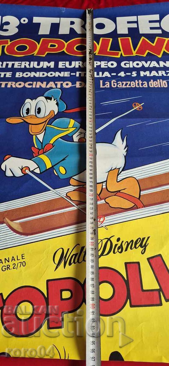 ПЛАКАТ - F.I.S. - WALT DISNEY - 1972 г. - 5