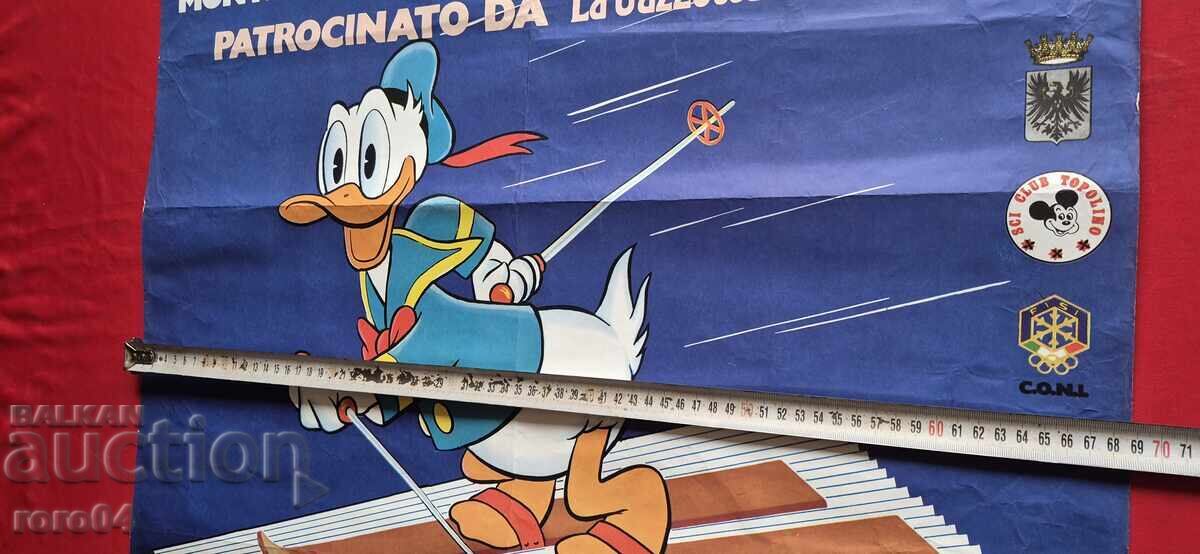 ПЛАКАТ - F.I.S. - WALT DISNEY - 1972 г. - 6