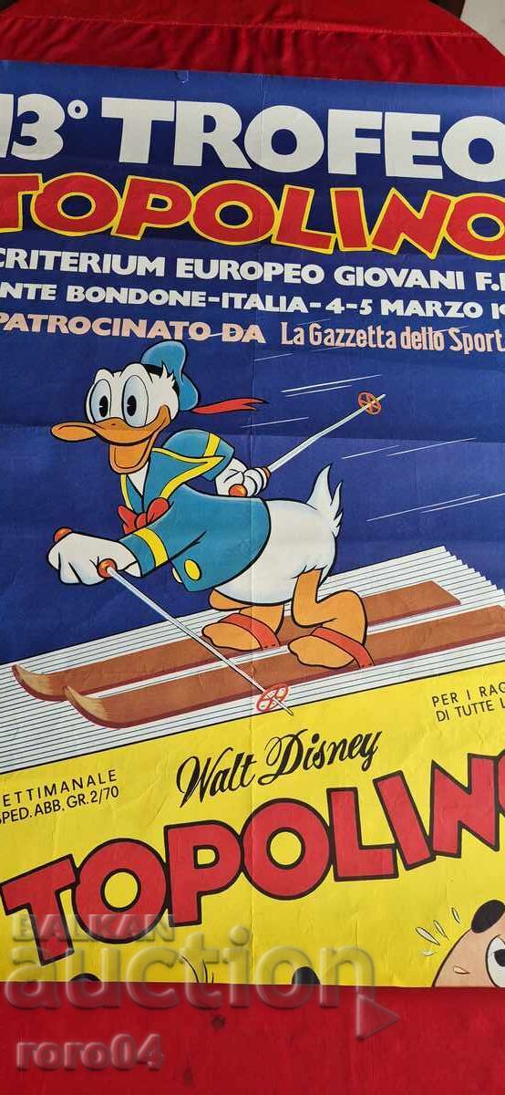 ПЛАКАТ - F.I.S. - WALT DISNEY - 1972 г. - 7