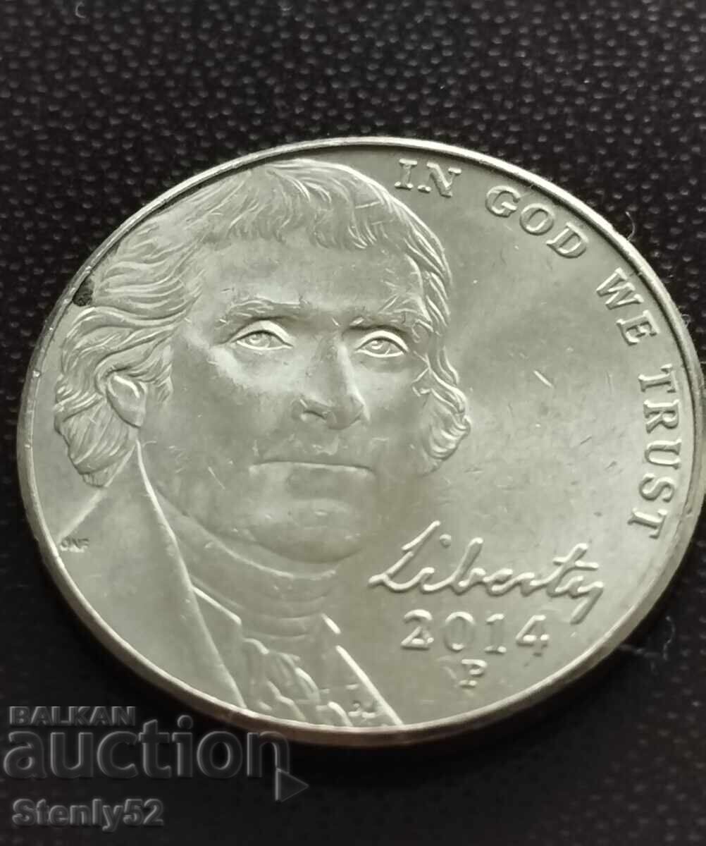 5 σεντς US - 2014 έτος με τιμή 2.00 BGN | € 1.02 5 σεντς US - 2014 έτος με τιμή 2.00 BGN | € 1.02