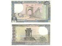 tino37- ЛИВАН - 250 ЛИВРИ - 1988г - UNC