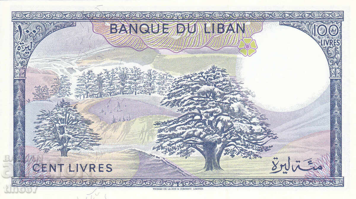 Auction tino37- LEBANON - 100 LIBRA - 1988 - UNC Auction tino37- LEBANON - 100 LIBRA - 1988 - UNC