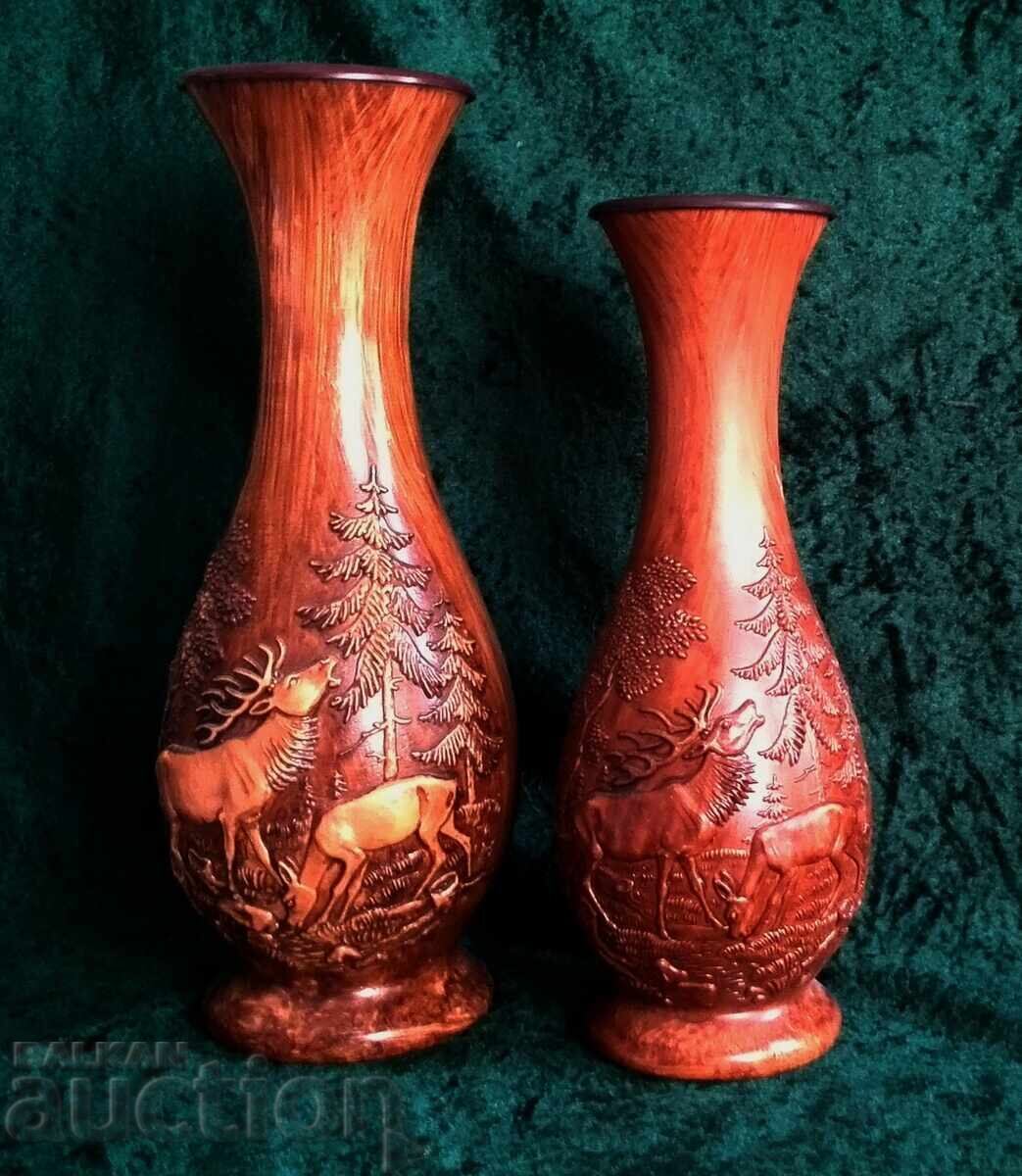Vases with hunting motifs - Deer - 5