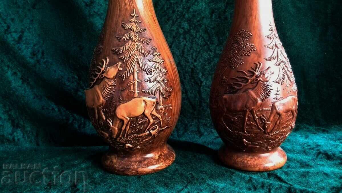Vases with hunting motifs - Deer - 6