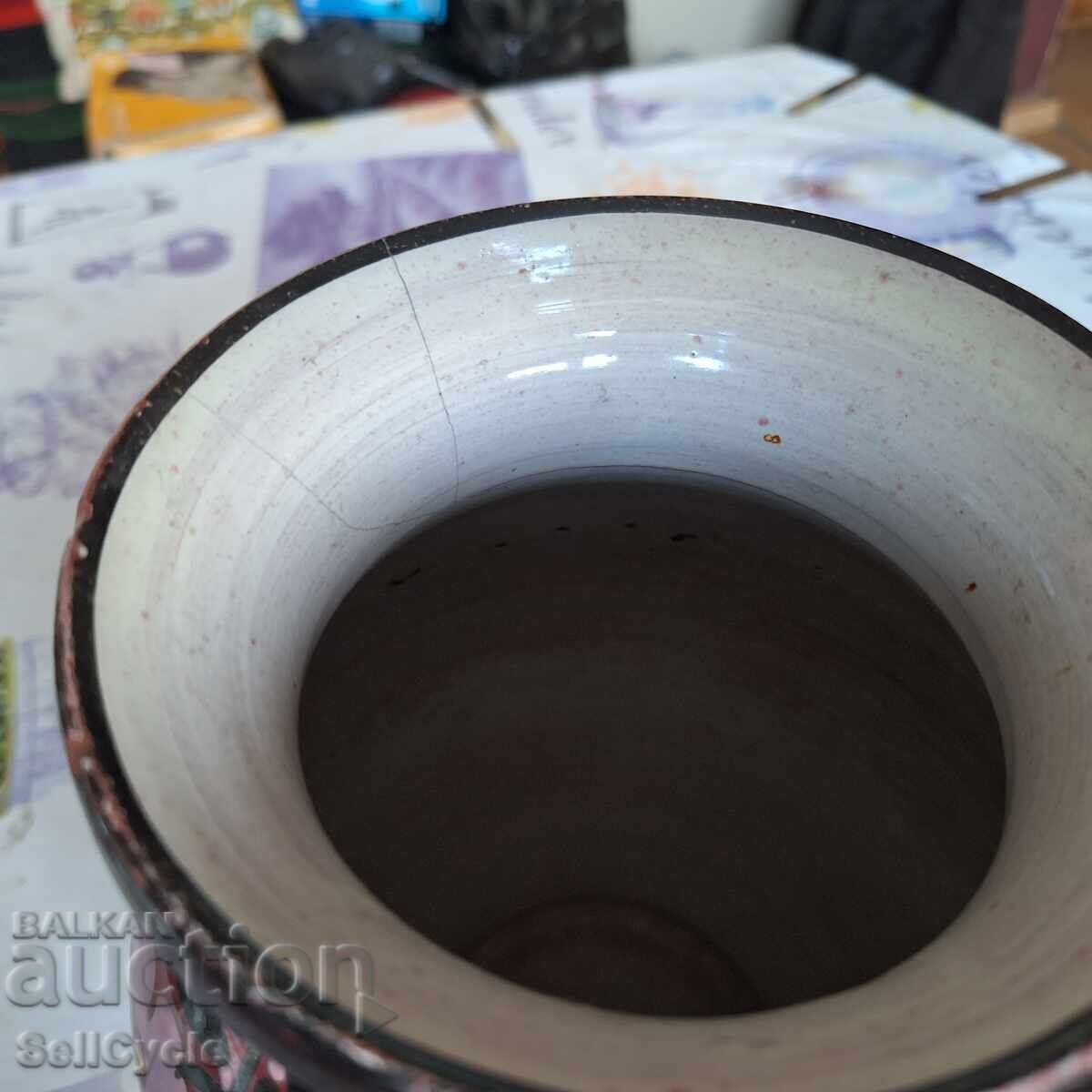 ✅VAZĂ CERAMICĂ DE CALITATE CU EMAIL DE CEL PUȚIN 70 DE ANI❗ - 5