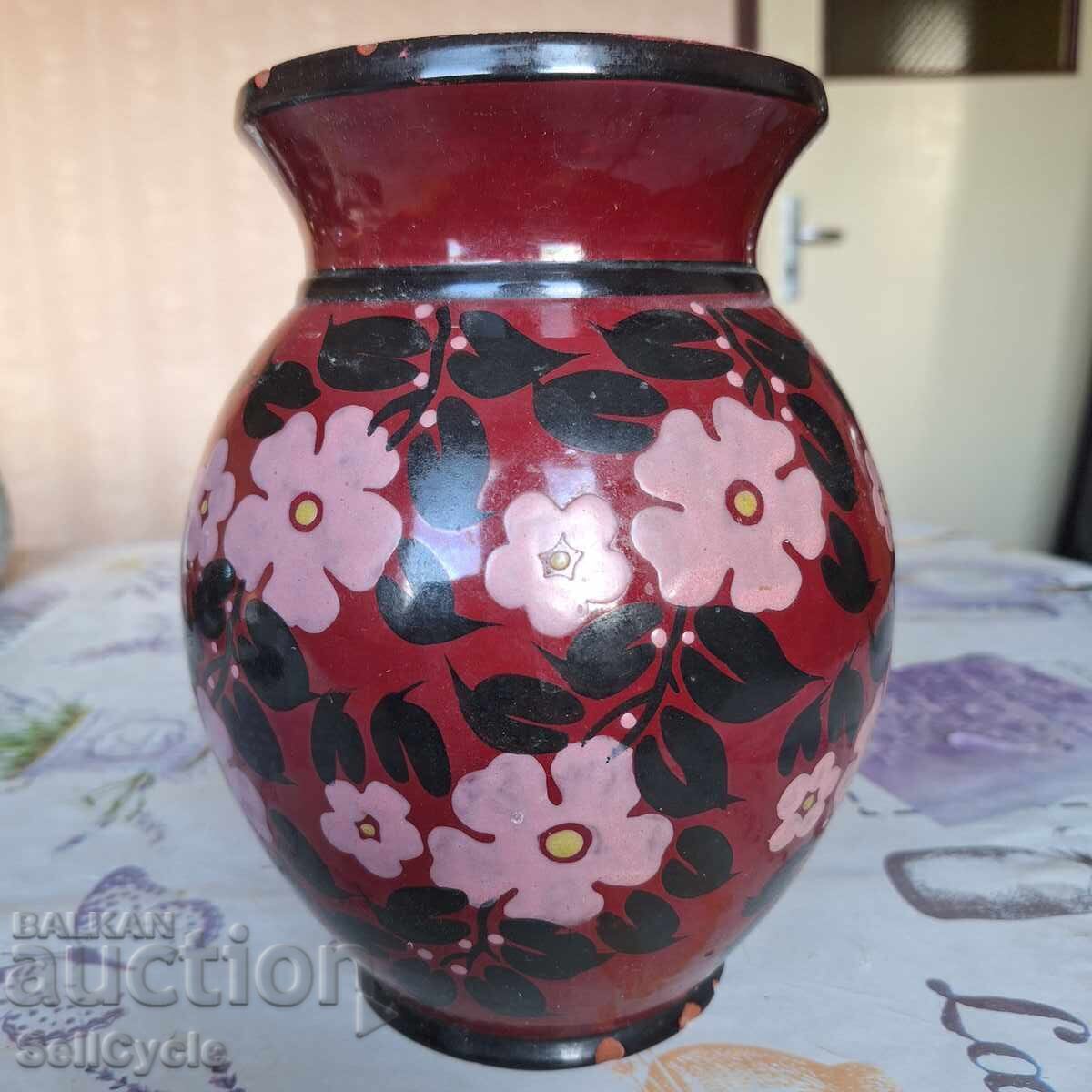 ✅VAZĂ CERAMICĂ DE CALITATE CU EMAIL DE CEL PUȚIN 70 DE ANI❗