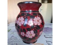 ✅QUALITY CERAMIC VASE WITH ENAMEL AT LEAST 70 YEARS OLD❗