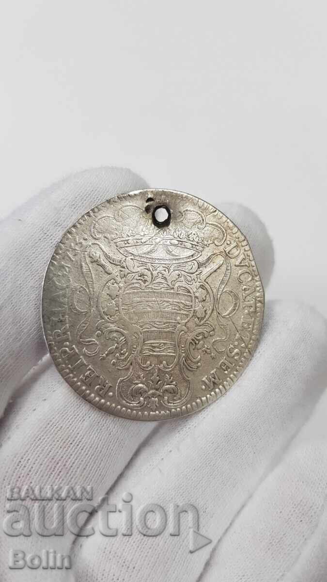 Ryadka ασημένια νομίσματά Τάλερο 1735 Ραγούζα Κροατία - 6