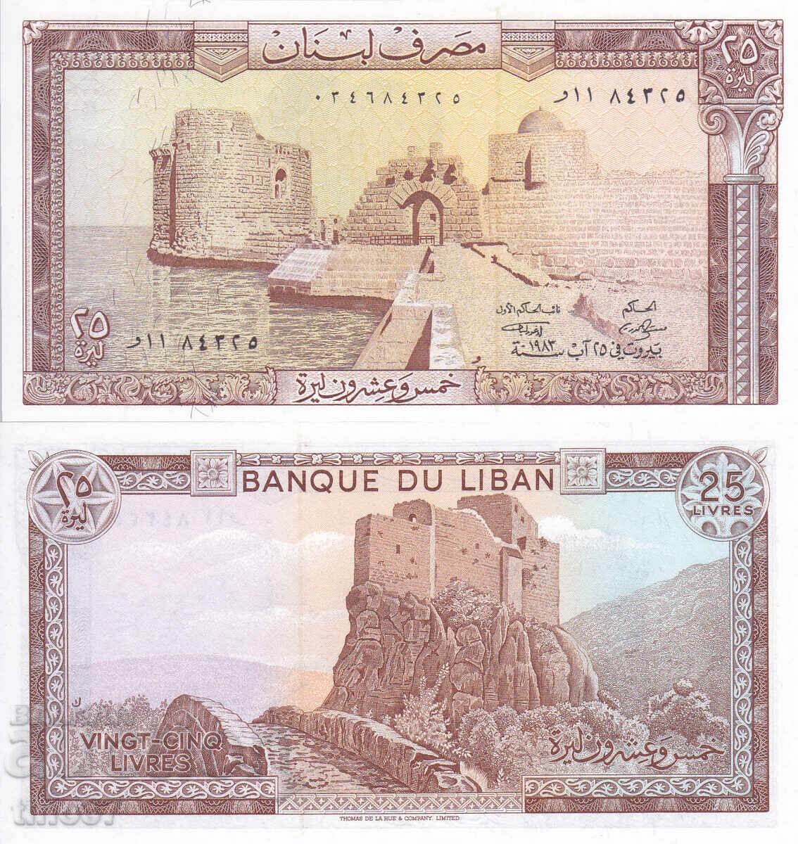 tino37- LEBANON - 25 LIBRA - 1983 - UNC tino37- LEBANON - 25 LIBRA - 1983 - UNC
