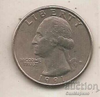 1I4 US Dollar 1991 P* with price 0.90 BGN | € 0.46 1I4 US Dollar 1991 P* with price 0.90 BGN | € 0.46