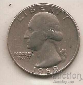 1І4 долар САЩ 1969 г.* с цена 1.30 лв. | € 0.66 1І4 долар САЩ 1969 г.* с цена 1.30 лв. | € 0.66