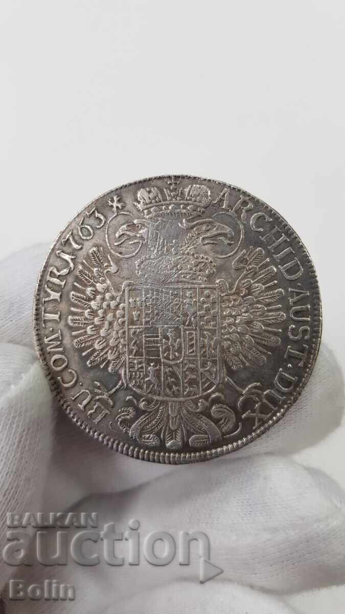 Rare Silver Coin Thaler 1763 Austria Maria Theresa with price 630.00 BGN | € 322.11 Rare Silver Coin Thaler 1763 Austria Maria Theresa with price 630.00 BGN | € 322.11