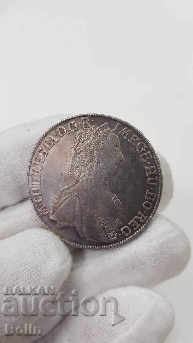 Рядка сребърна монета Талер 1763 Австрия Мария Терезиа - 6