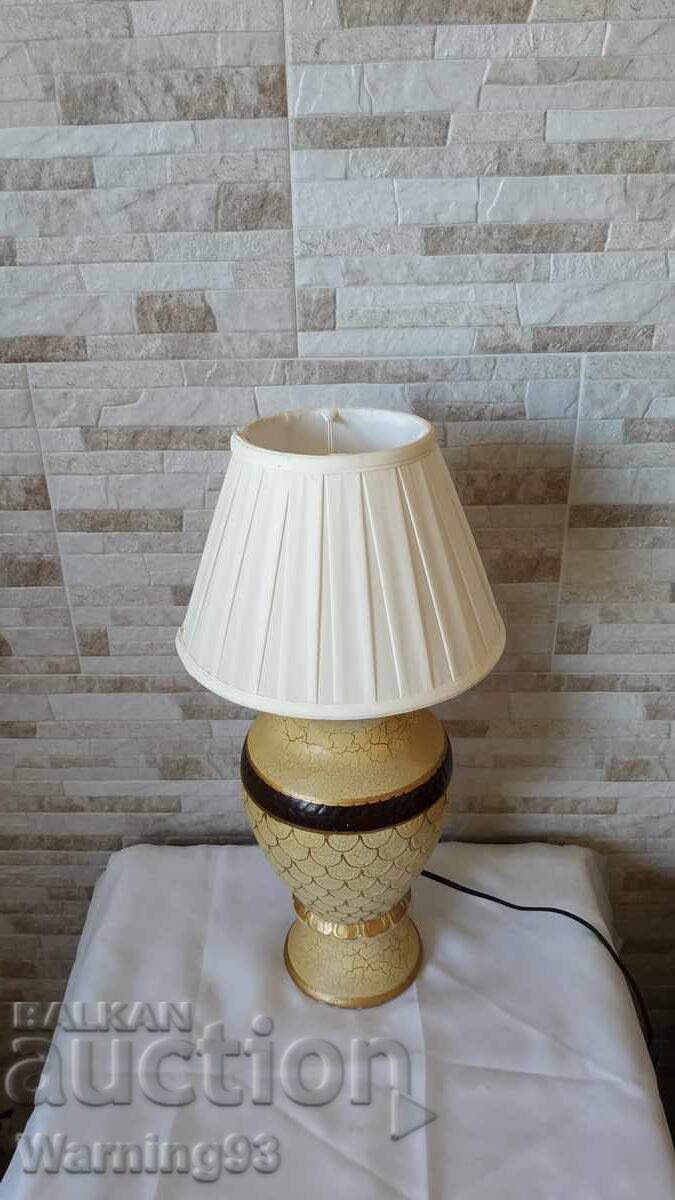 Παλαιό επιτραπέζιο φωτιστικό - κεραμικό - 6