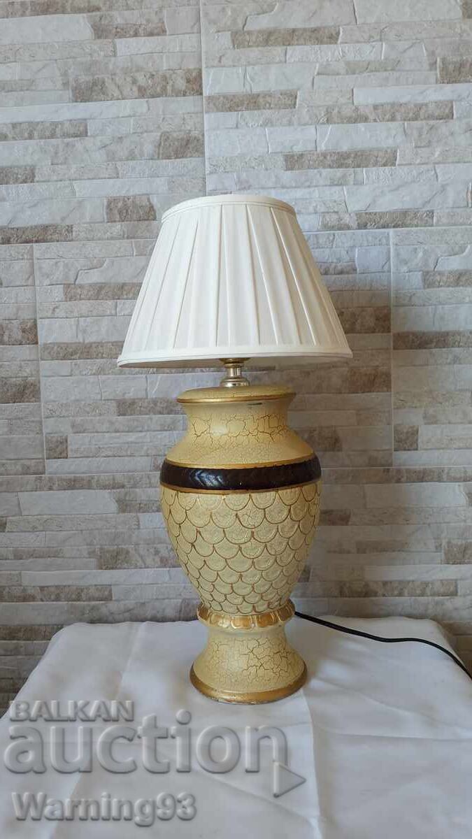 Παλαιό επιτραπέζιο φωτιστικό - κεραμικό - 7