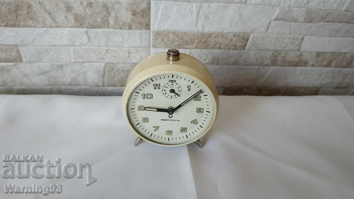 Old clock / alarm clock - MERA-POLTIK - Made in Poland with price 35.00 BGN | € 17.90 Old clock / alarm clock - MERA-POLTIK - Made in Poland with price 35.00 BGN | € 17.90