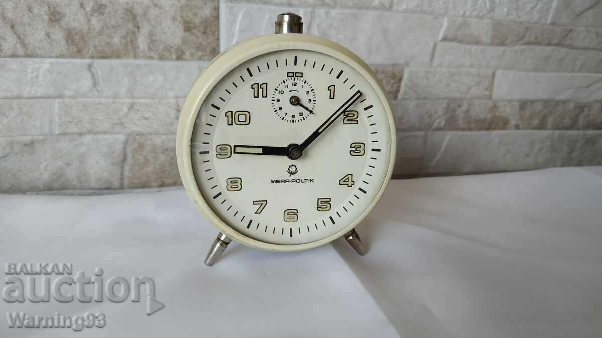 Old clock / alarm clock - MERA-POLTIK - Made in Poland - 7 Old clock / alarm clock - MERA-POLTIK - Made in Poland - 7
