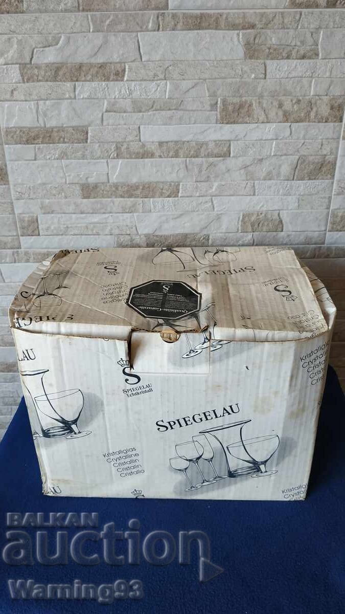 Немски кристални чаши за вино- 6 бр. -Spiegelau Echtkristall - 6