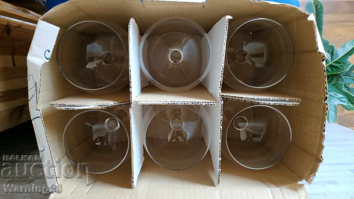 German crystal wine glasses - 6 pieces - Spiegelau Echtkristall - 7 German crystal wine glasses - 6 pieces - Spiegelau Echtkristall - 7