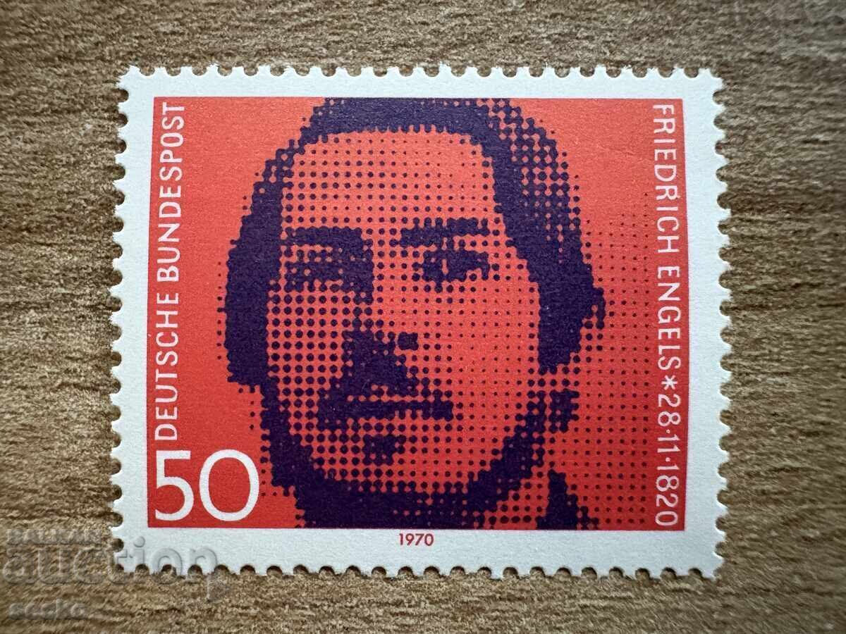 FRG/FRG - 150 χρόνια από τη γέννηση του Friedrich Engels (1970) MNH FRG/FRG - 150 χρόνια από τη γέννηση του Friedrich Engels (1970) MNH