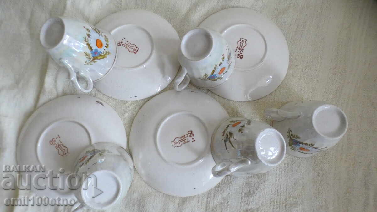 Σερβίς καφέ παλιό πορσελάνινο Ερεβάν ΕΣΣΔ - 5 Σερβίς καφέ παλιό πορσελάνινο Ερεβάν ΕΣΣΔ - 5