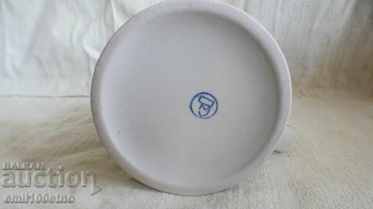 Κούπα Κυνηγετική Σκηνή παλιά βουλγαρική πορσελάνη Razvitie Καλέιτσα - 5