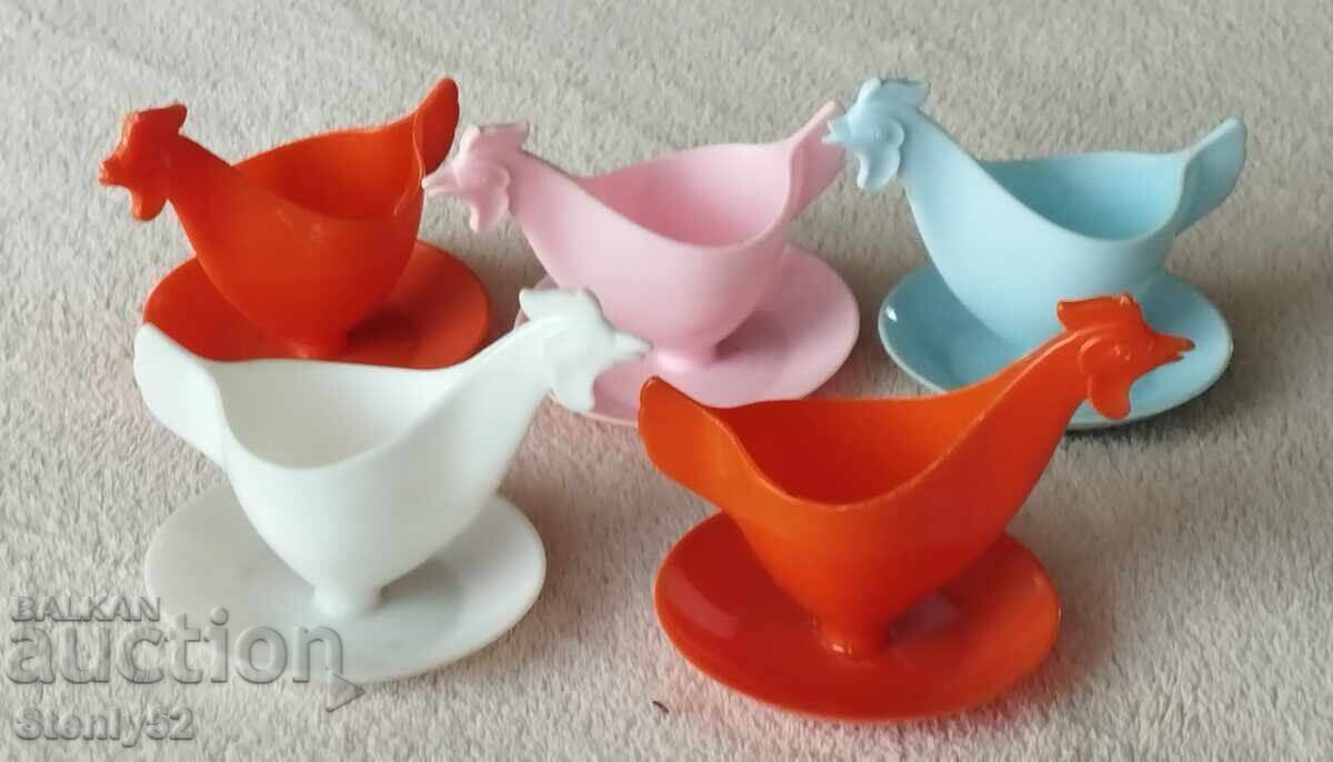 Auction  5 pcs. Plastic Egg Holders