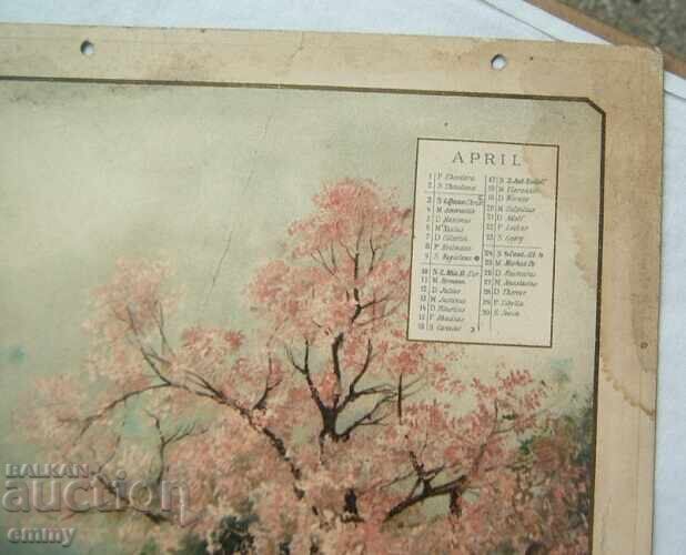 Litografie desenată Cireș japonez - foaie de calendar cu preț 5.00 BGN | € 2.56 Litografie desenată Cireș japonez - foaie de calendar cu preț 5.00 BGN | € 2.56