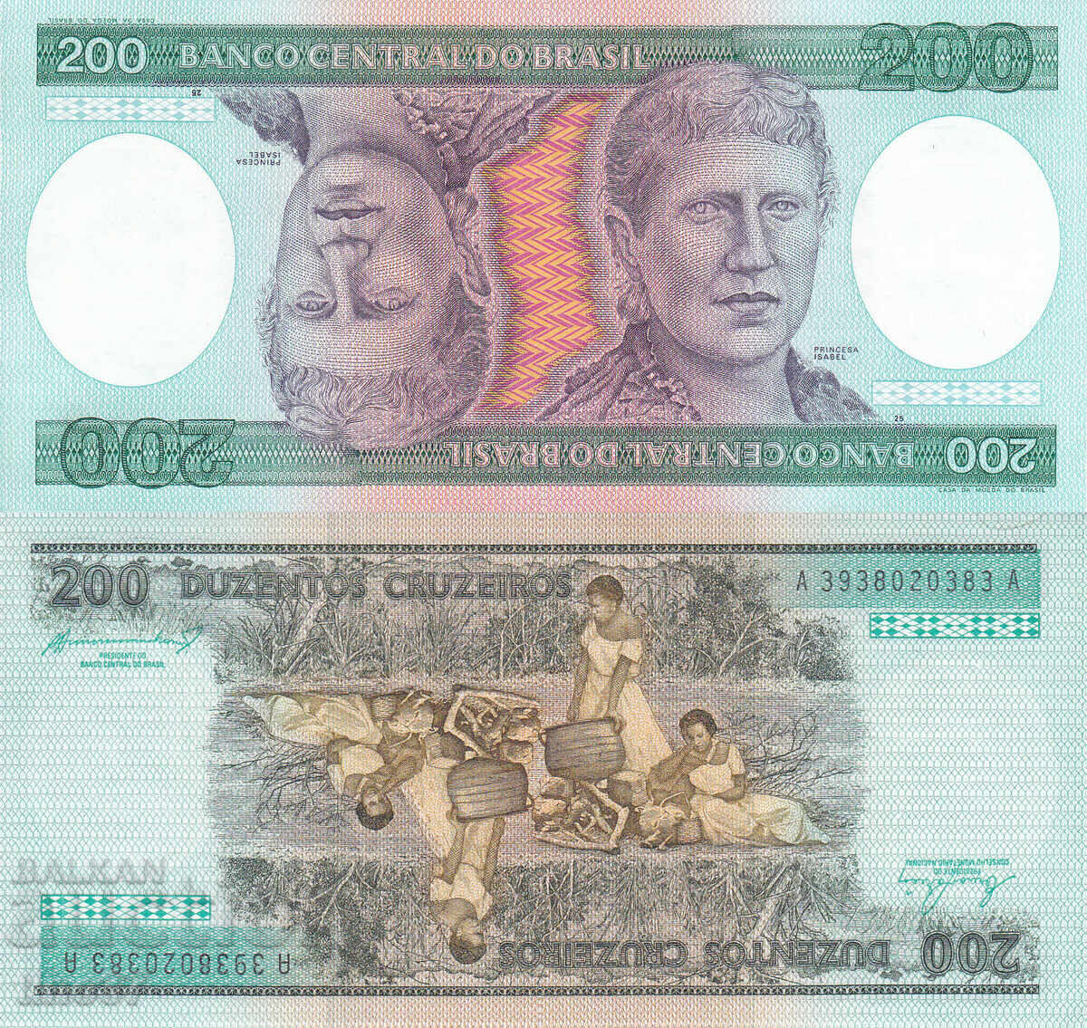 tino37- BRAZIL - 200 CRUZEIROS - 1984 - UNC tino37- BRAZIL - 200 CRUZEIROS - 1984 - UNC