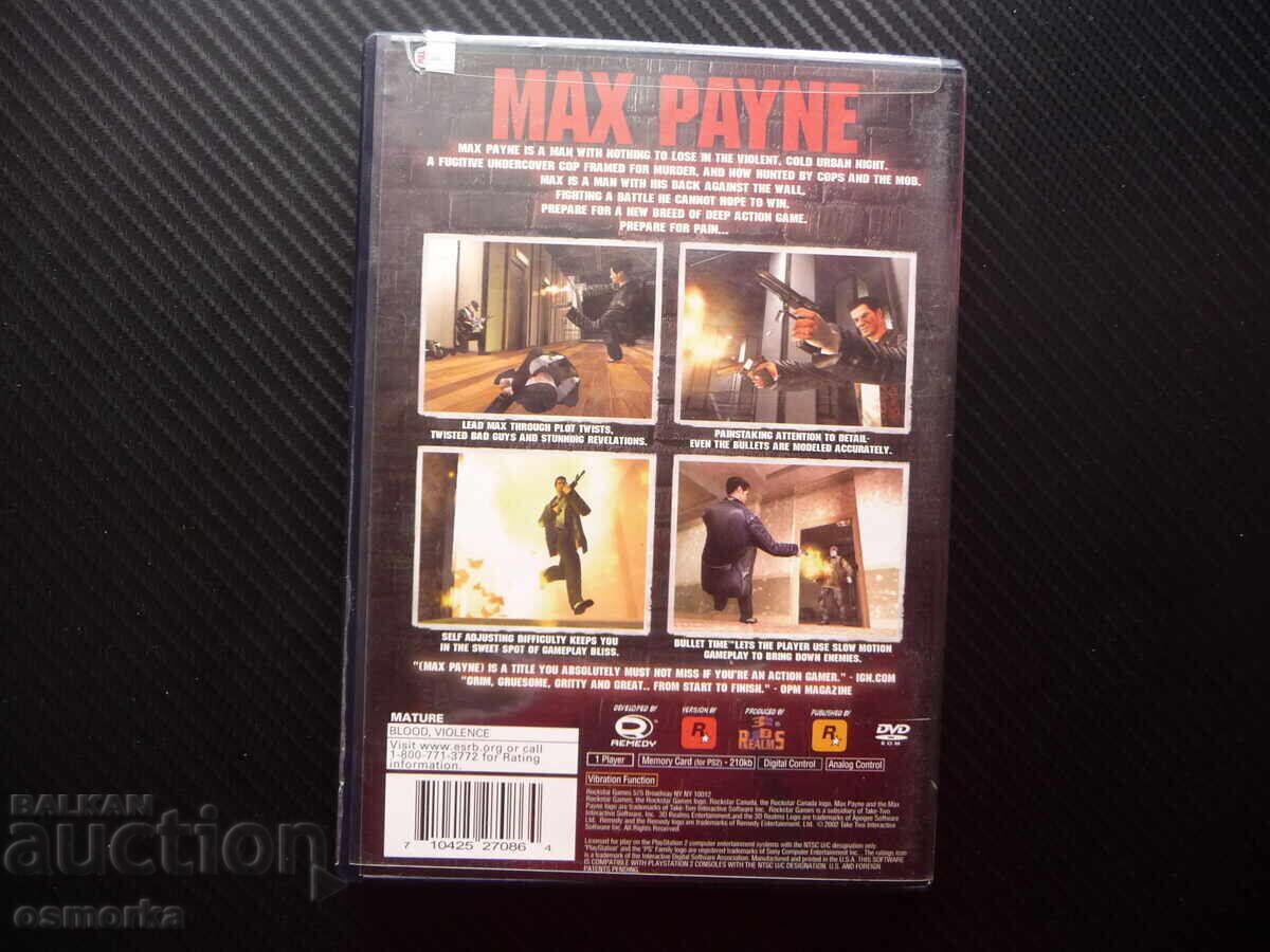 Auction Max Payne PlayStation 2 game Greatest Hits action gamers condition Auction Max Payne PlayStation 2 game Greatest Hits action gamers condition