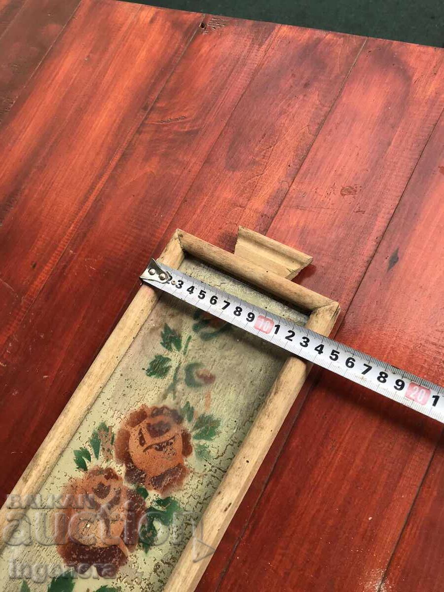 Auction Wooden Tray Table from Early Social Period Auction Wooden Tray Table from Early Social Period