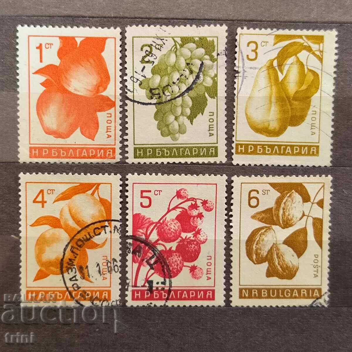 Bulgaria 1965 Regular - Fruits Bulgaria 1965 Regular - Fruits