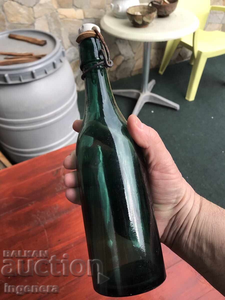 Antique Colored Glass Bottle - 5 Antique Colored Glass Bottle - 5