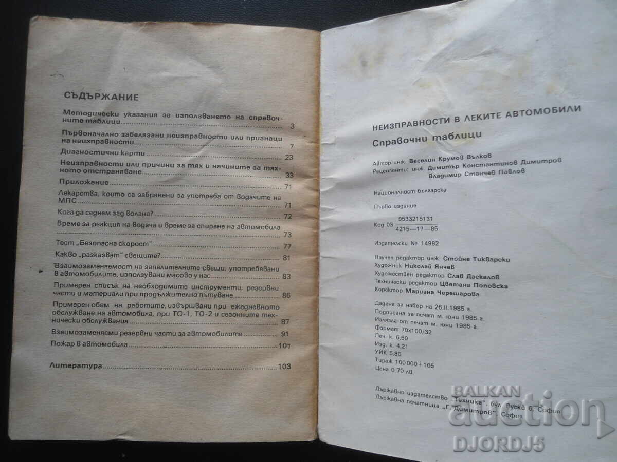 Malfunctions in cars with price 1.00 BGN | € 0.51 Malfunctions in cars with price 1.00 BGN | € 0.51