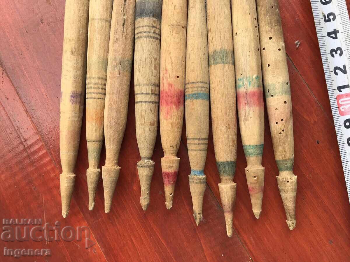 Licitație FUSURI FUSURI VECHI - 9 BUC Licitație FUSURI FUSURI VECHI - 9 BUC