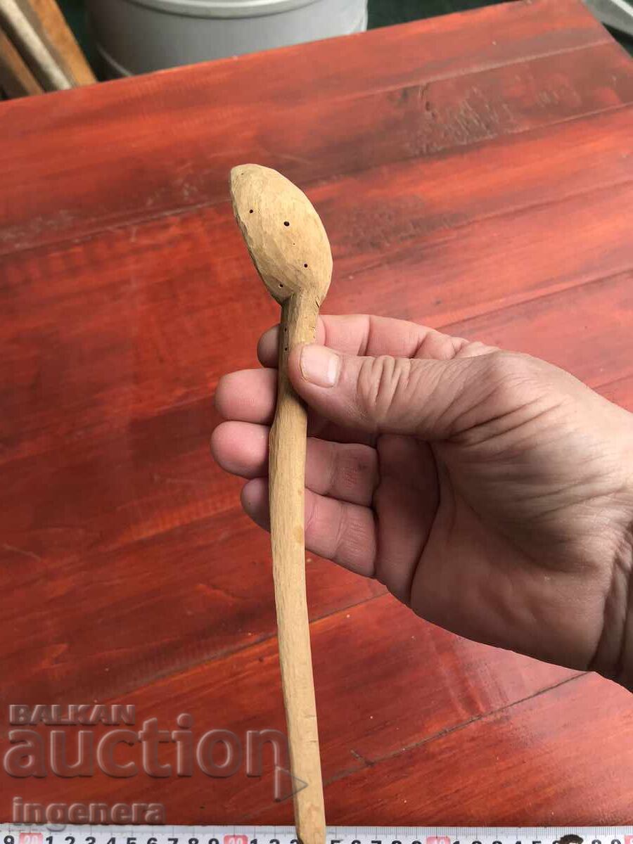ANTIQUE HAND CARVED WOODEN SPOON - 5 ANTIQUE HAND CARVED WOODEN SPOON - 5
