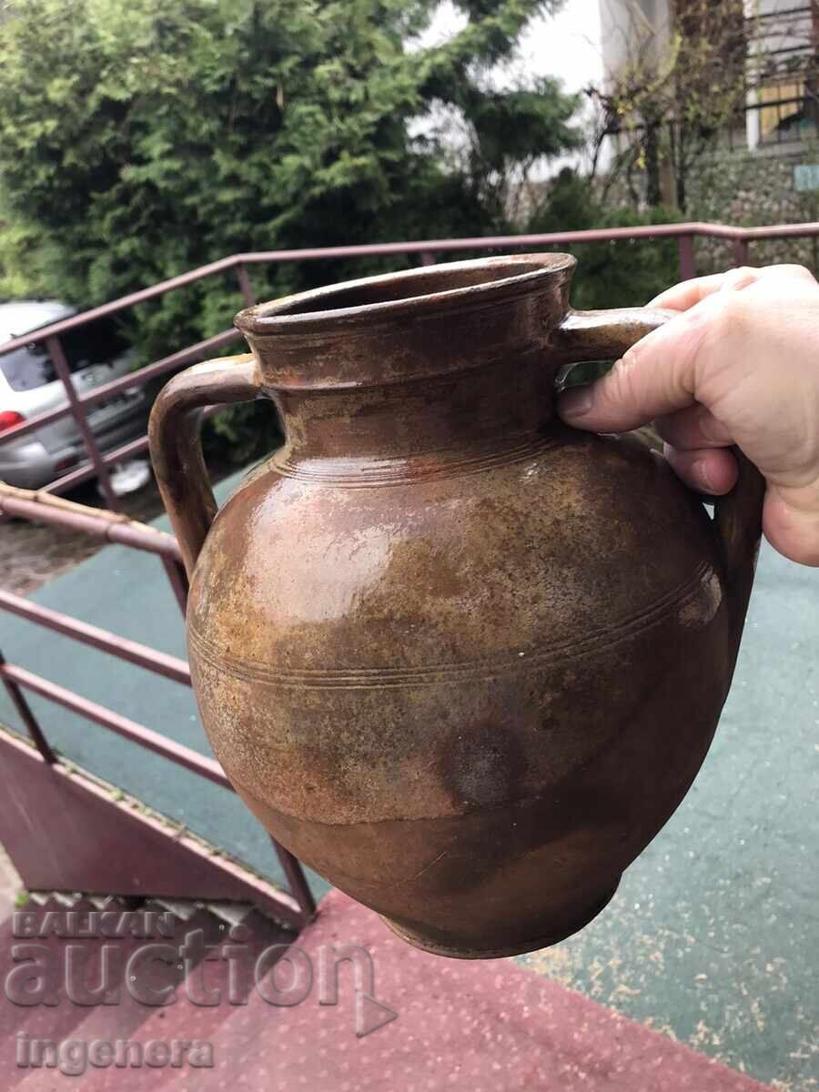 Old Ceramic Jug for Interior or Use - 5 BGN - 5 Old Ceramic Jug for Interior or Use - 5 BGN - 5