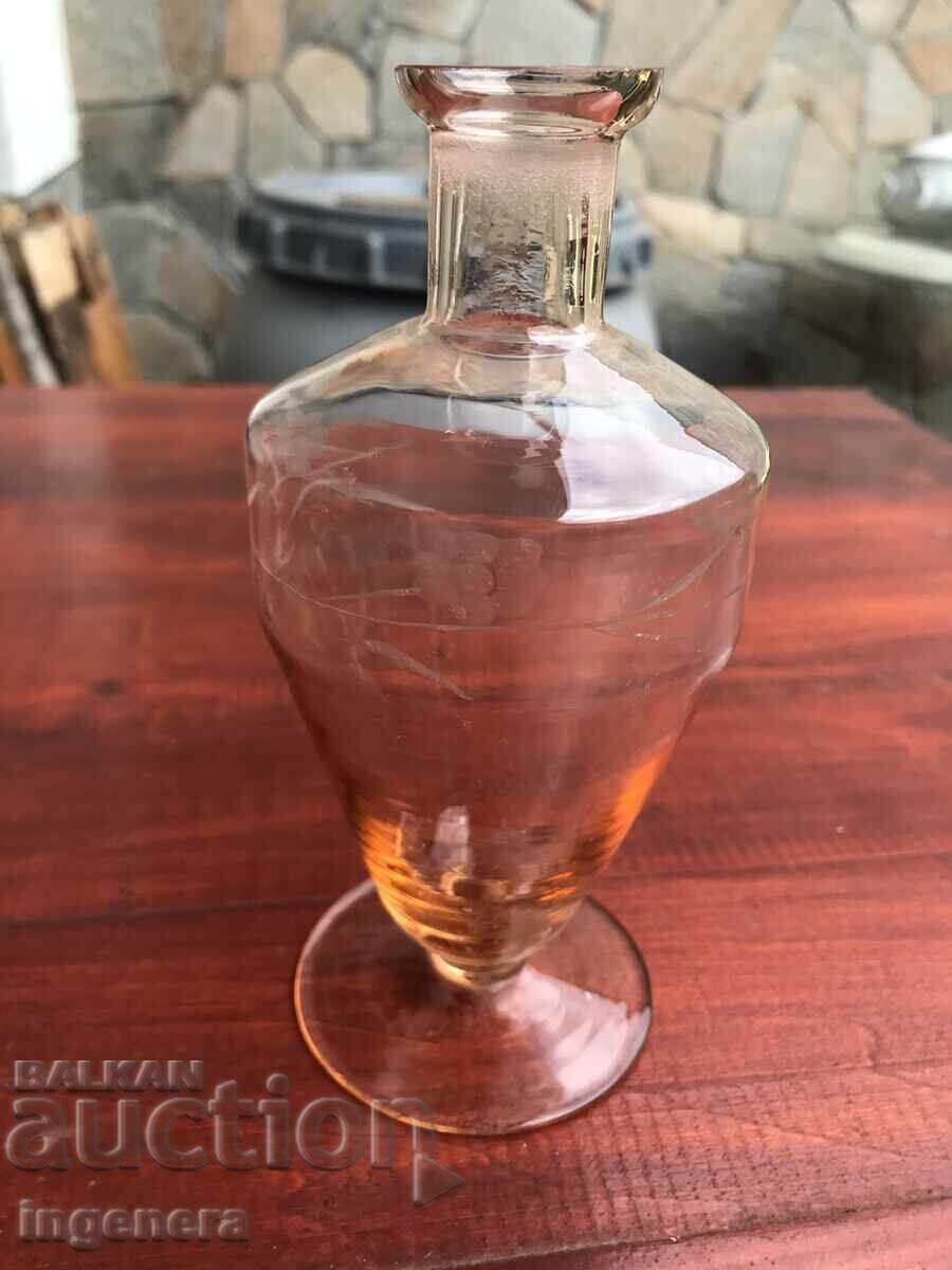 ШИШЕ ГАРАФА ЧАША ТЪНКОСТЕННА ОРНАМЕНТИ ГРАВИРАНА ОТ СОЦА-250