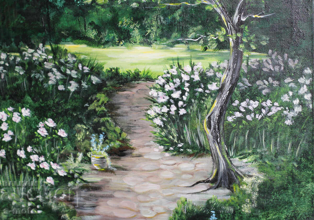 Contemporary acrylic painting "Landscape" - 5