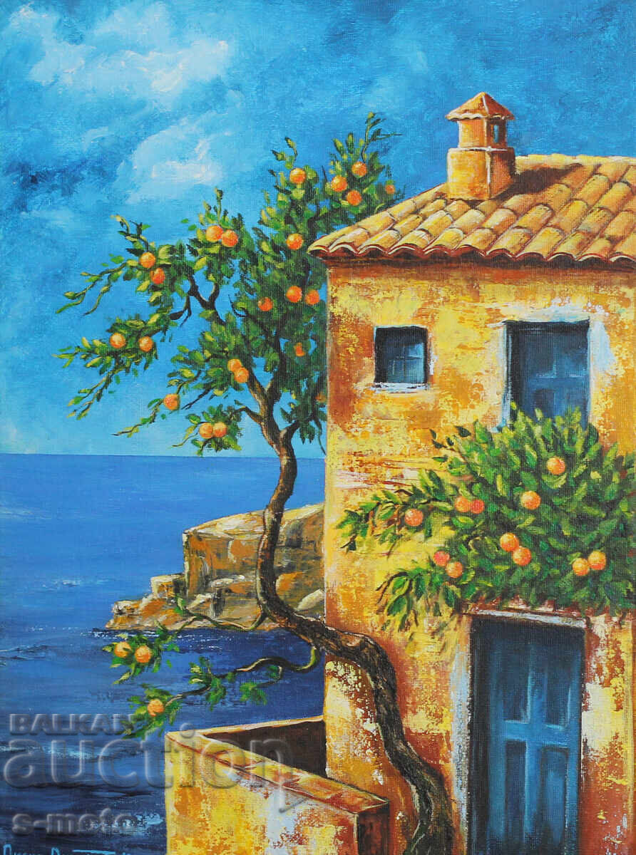 Съвременна картина акрил "Морски пейзаж" с цена 200.00 лв. | € 102.26