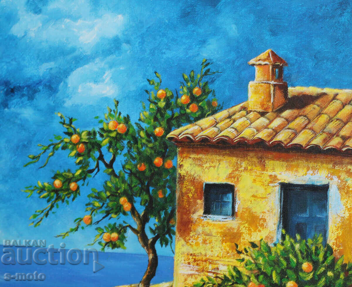 Аукцион Съвременна картина акрил "Морски пейзаж"