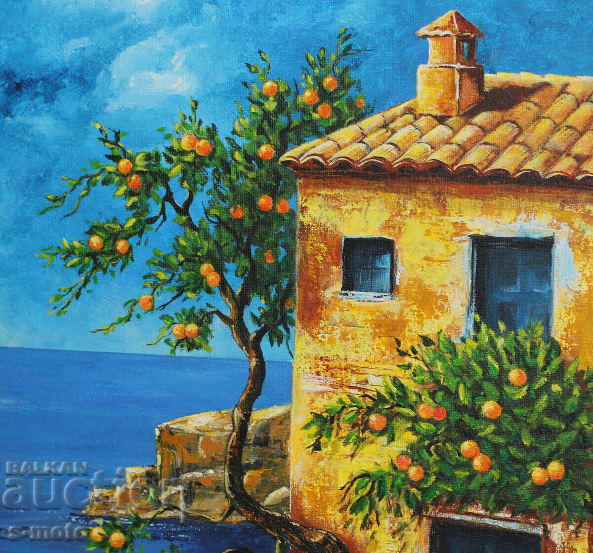 Доставка на Съвременна картина акрил "Морски пейзаж"