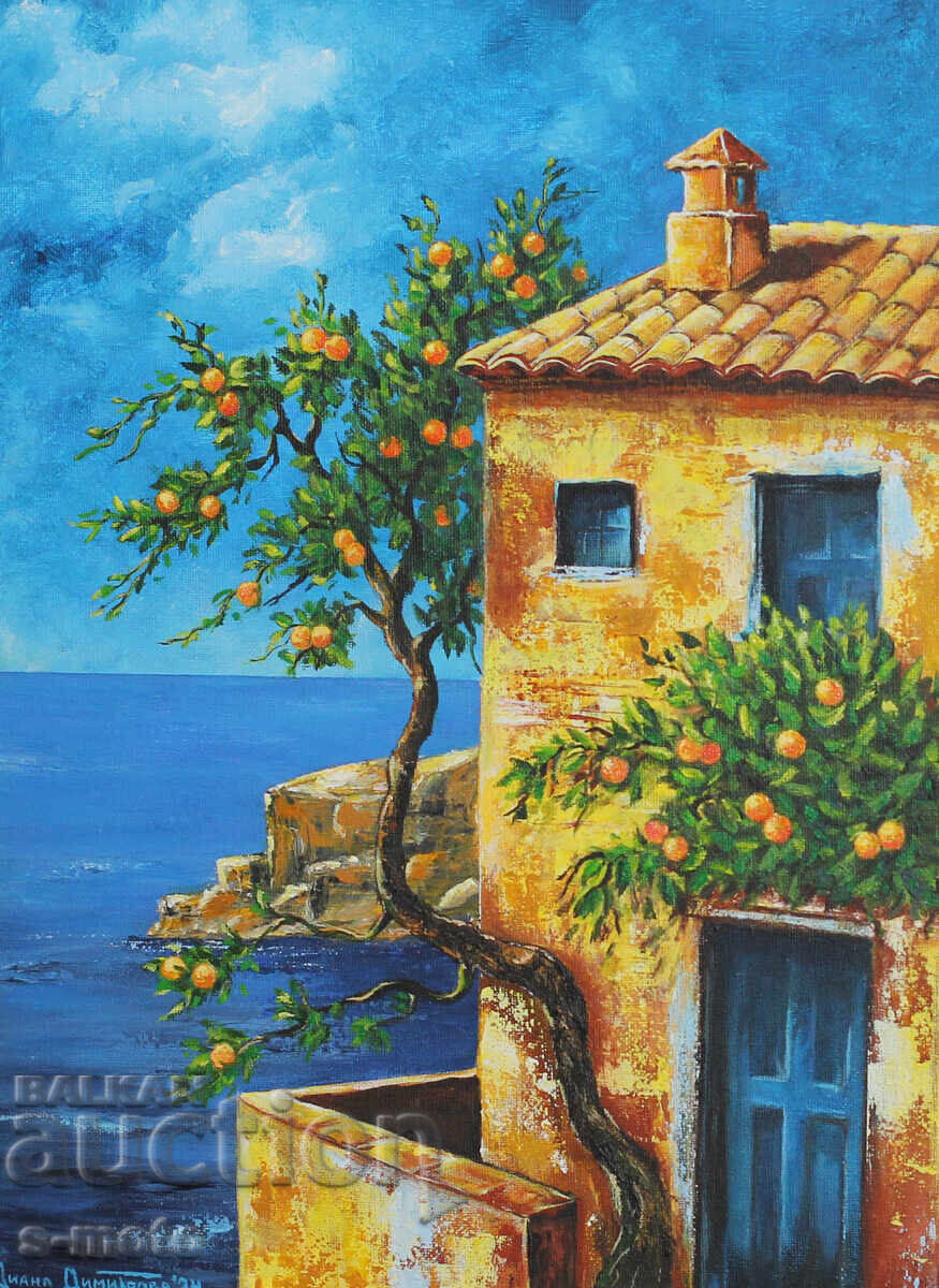 Съвременна картина акрил "Морски пейзаж"