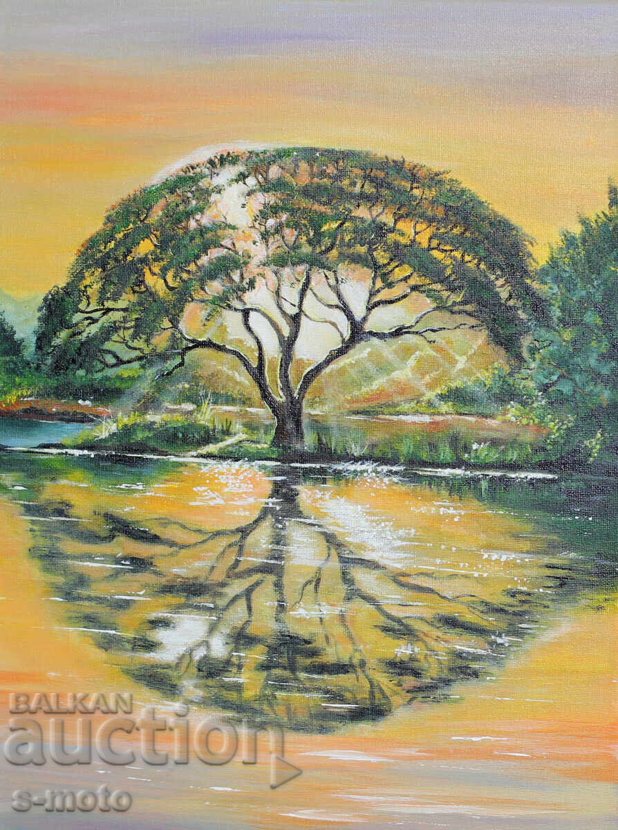 Contemporary acrylic painting "Tree" with price 200.00 BGN | € 102.26