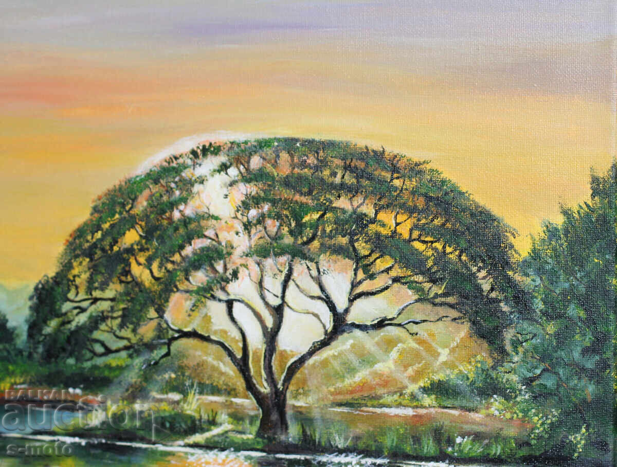 Auction  Contemporary acrylic painting "Tree"