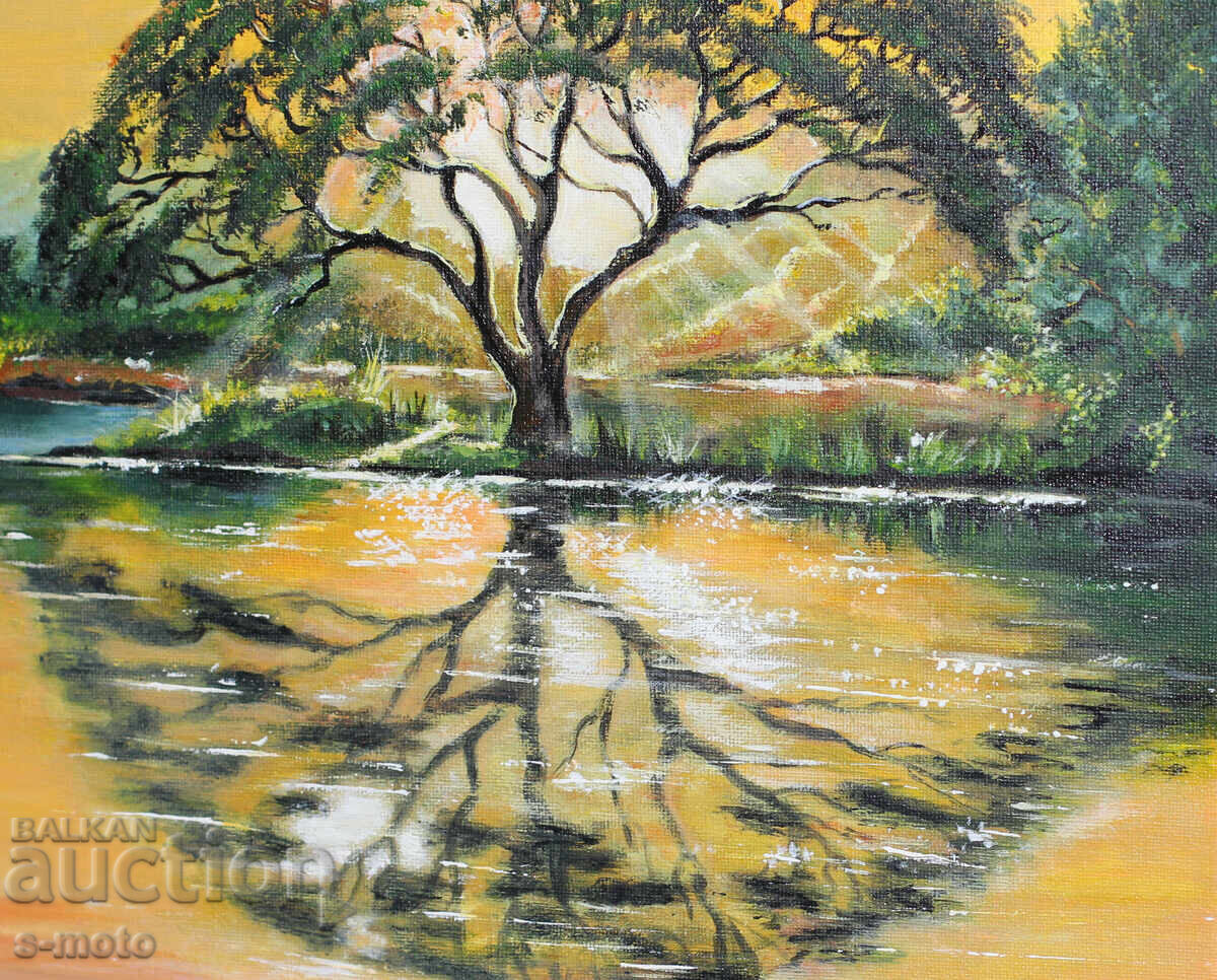 Delivery of Contemporary acrylic painting "Tree"