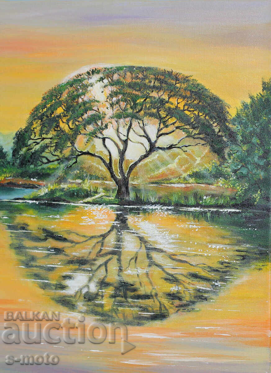 Contemporary acrylic painting "Tree"