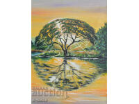 Contemporary acrylic painting "Tree"