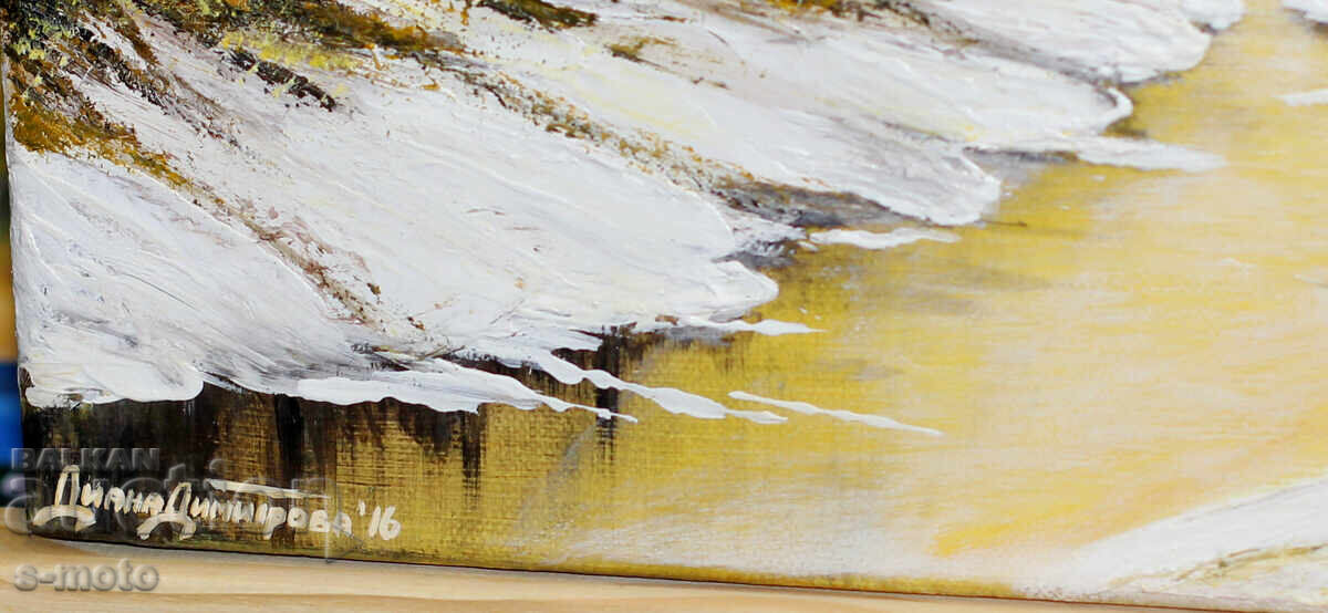 Contemporary acrylic painting "Winter" - 5