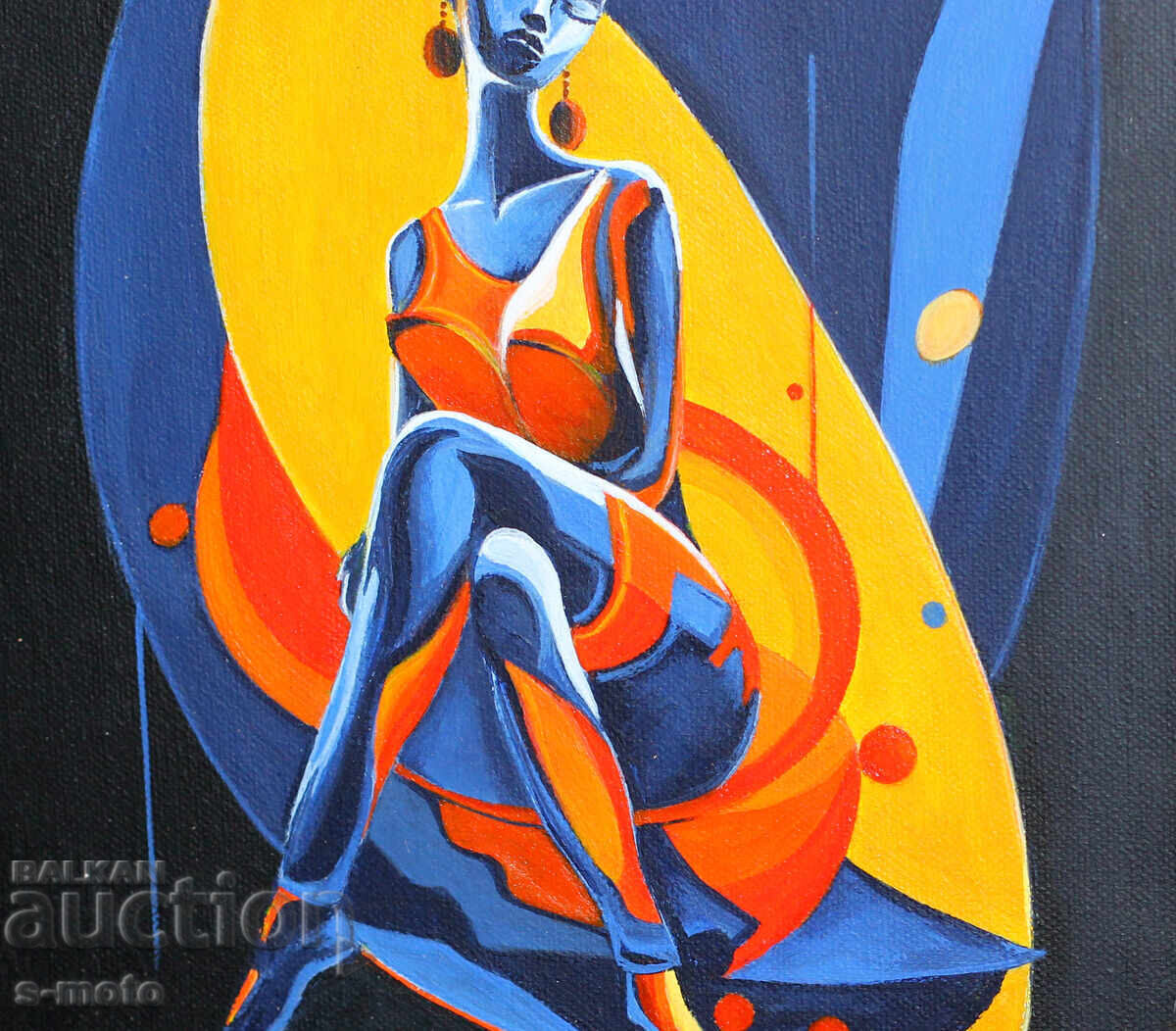 Contemporary acrylic painting "Woman" - 5 Contemporary acrylic painting "Woman" - 5